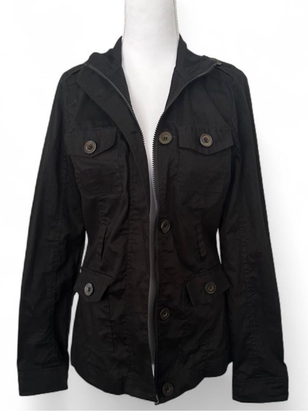 Black Cargo Field Jacket